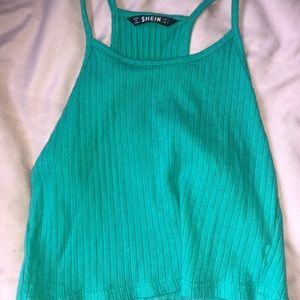 green halter top
